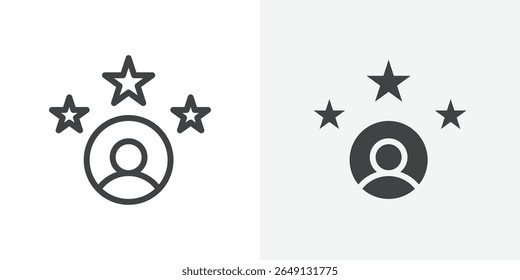 ícone da experiência Contorno sinal de vetor