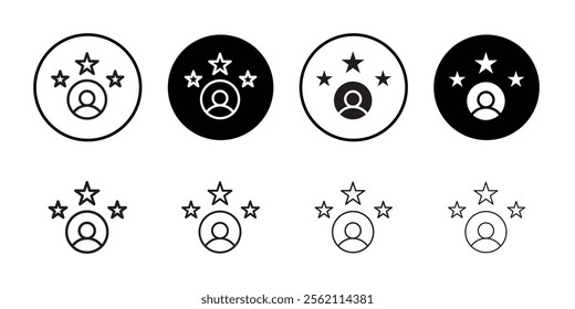 experience icon Outline vector for web ui
