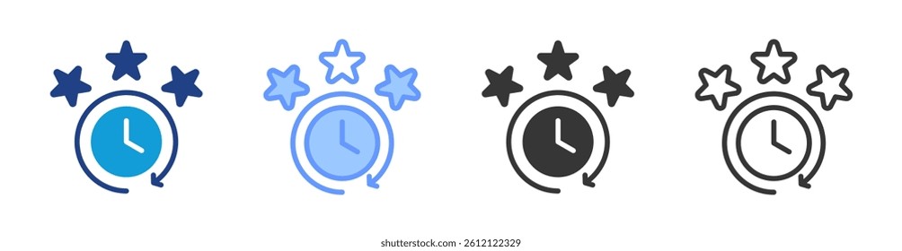Experience icon set multiple style collection