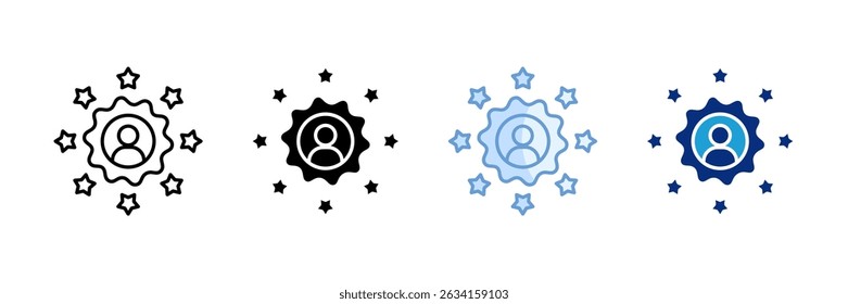 Ícone de Experiência Definir Coleção de Vários Estilos