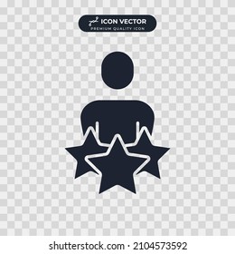 Plantilla de símbolo del icono de la experiencia para la ilustración vectorial de la colección de diseño gráfico y web