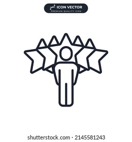 experience icon symbol template for graphic and web design collection logo vector illustration