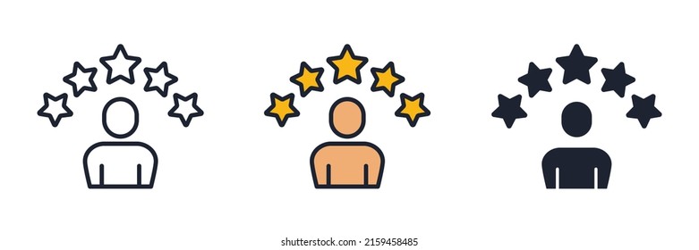 experience icon symbol template for graphic and web design collection logo vector illustration