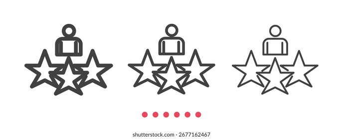 Ícone Experiência. Vetor de ícone de linha fina