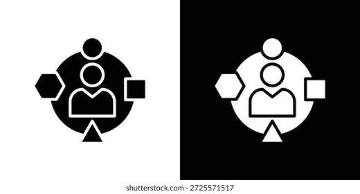 Icono de experiencia en estilo lineal delgado de trazo de moda.