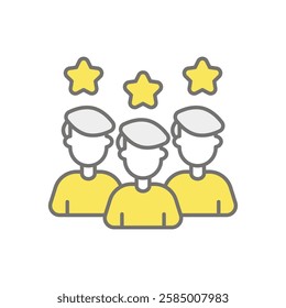 Experience icon vector stock illustration