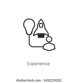 experience icon vector symbol sign