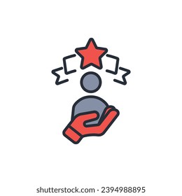 icono de la experiencia. vector.Curso editable.Signo de estilo lineal para uso de diseño web,logotipo.Ilustración de símbolo.
