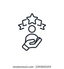 experience icon. vector.Editable stroke.linear style sign for use web design,logo.Symbol illustration.
