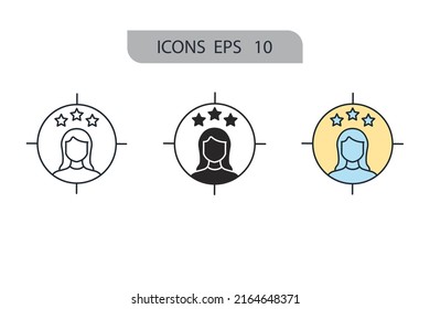 experience icons  symbol vector elements for infographic web