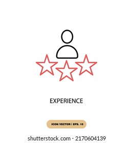experience icons  symbol vector elements for infographic web
