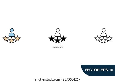experience icons  symbol vector elements for infographic web
