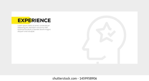EXPERIENCE AND ILLUSTRATION ICON CONCEPT