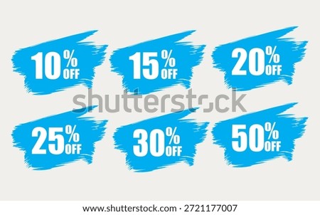 Experience incredible savings with dynamic blue discount tags promoting a grand sale event featuring
