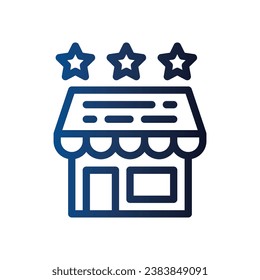 experience line gradient icon logo for website, application, printing, document, poster design, etc, Suitable for web Design,Logo,App