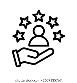 Experience Line Vector Illustration On White Background.