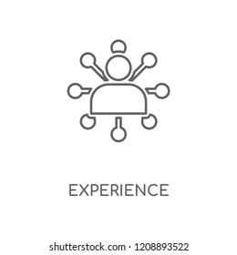 Experience linear icon. Experience concept stroke symbol design. Thin graphic elements vector illustration, outline pattern on a white background, eps 10.