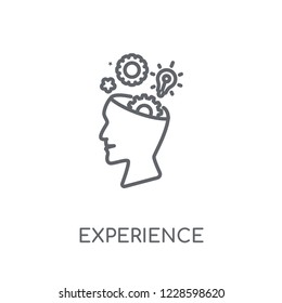 Experience linear icon. Modern outline Experience logo concept on white background from Startup Strategy and Success collection. Suitable for use on web apps, mobile apps and print media.