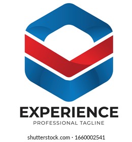 Logotipo Experiencia Es una plantilla de logotipo limpia y profesional adecuada para cualquier empresa o identidad personal.

