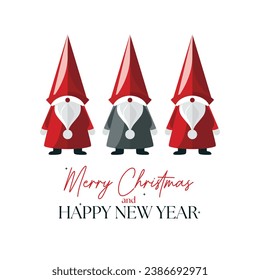 Experience the magic of the season through abstract Santa's eyes. Wishing you a Merry Christmas and a modern Happy New Year!