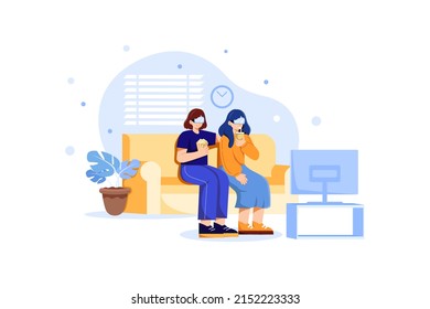 Experience Metaverse Illustration concept. Flat illustration isolated on white background