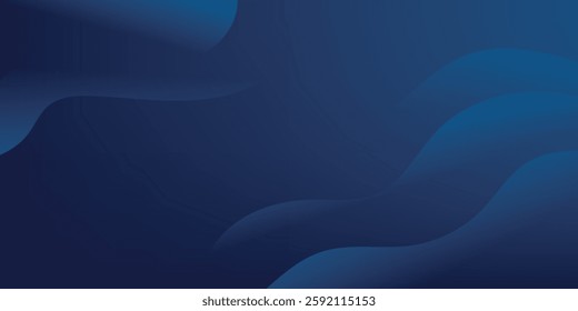 Experience the modern elegance of the abstract gradient wave background. Its dark blue waves create a captivating atmosphere for websites, social media, advertising, and presentations
