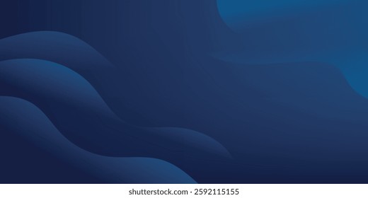 Experience the modern elegance of the abstract gradient wave background. Its dark blue waves create a captivating atmosphere for websites, social media, advertising, and presentations
