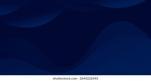 Experimente a elegância moderna do fundo abstrato da onda de gradiente. Suas ondas azul-escuras criam uma atmosfera cativante para sites, mídias sociais, publicidade e apresentações
