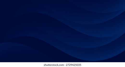 Experimente la elegancia moderna del fondo abstracto de la onda del gradiente. Sus ondas de color azul oscuro crean una atmósfera cautivadora para Sitios web, redes sociales, publicidad y presentaciones
