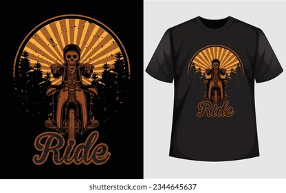 "Experience open-road excitement with our exclusive Rider T-shirt, only on Shutterstock. 