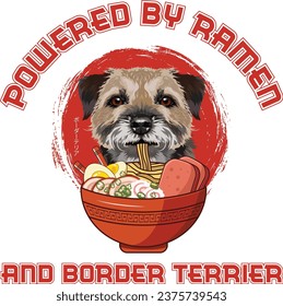 Experience our 'Ramen Sushi Border Terrier Dog T-shirt Design' - where fashion meets taste! This design can seamlessly integrate into your daily life.