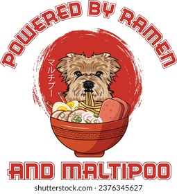 Experience our 'Ramen Sushi Maltipoo Dog T-shirt Design' - where fashion meets taste! This design can seamlessly integrate into your daily life. svg
