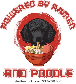 Experience our 'Ramen Sushi Poodle Dog T-shirt Design' - where fashion meets taste! This design can seamlessly integrate into your daily life.