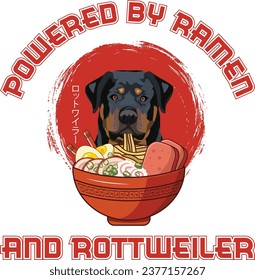 Experience our 'Ramen Sushi Rottweiler Dog T-shirt Design' - where fashion meets taste! This design can seamlessly integrate into your daily life.