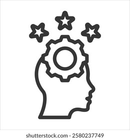 Experience Outline Icon Vector Illustration
