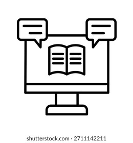 Experience Outline Icon Vector Illustration