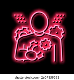experience people value neon light sign vector. experience people value illustration