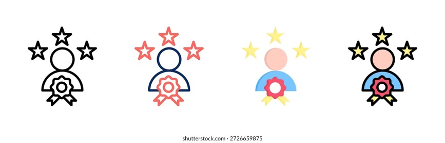 Experiencia Buscando conjunto de iconos colección de estilo múltiple