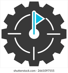 Experimente la ilustración gris azul del glifo del solo icono