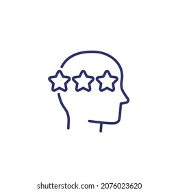 experience and skills line icon