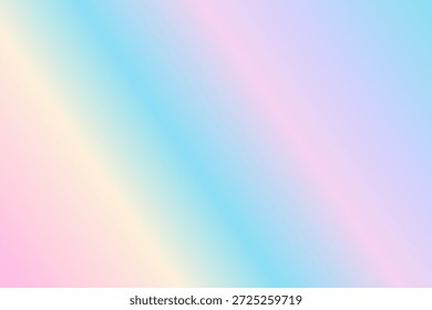 Experience the softness of this vibrant pastel rainbow gradient background, perfect for adding a touch of elegance and modernity to your designs, from business branding to editorial publishing, and social media visuals.