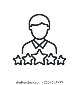 Experience thin line icons. Perfect pixel on transparent background