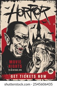 Experimente emocionantes noches de películas de terror del 25 al 28 de octubre a las 8 PM. Únete a nosotros para películas escalofriantes y disfruta de la emoción de las historias de terror clásicas con otros fans.