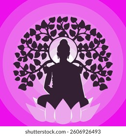Experience tranquility with this Meditative Buddha Vector Art, a serene spiritual illustration perfect for Buddha Purnima, mindfulness, yoga, and meditation designs. Ideal for digital and print use.