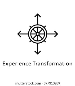 Experience Transformation Vector line Icon 