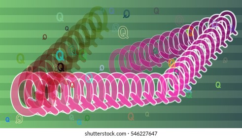 experience of various layout, magical Alphabet Q at result