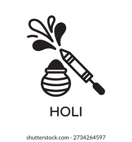 Experience the vibrant joy of Holi with this stunning illustration