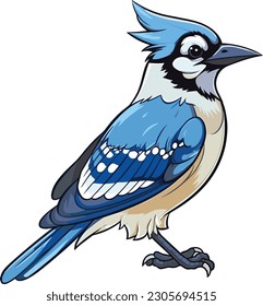 Experience the vivid beauty of our Blue Jay Vector Art. Perfect for your creative projects, our intricate design captures the allure of this majestic bird in unrivaled detail