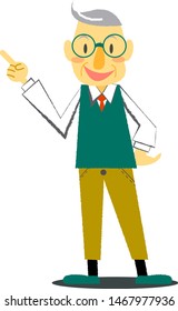 an experienced teacher standing alone