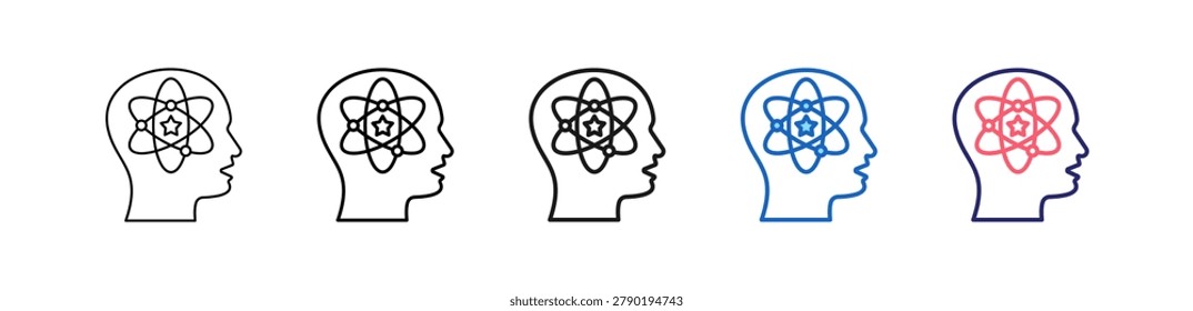 Experiential Icon In 5 Different Styles Set Collection.